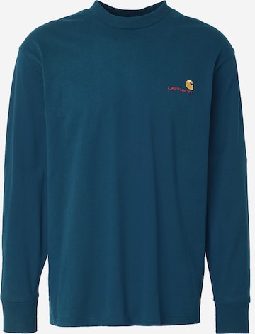 Maglietta 'American Script' di Carhartt WIP in verde: frontale
