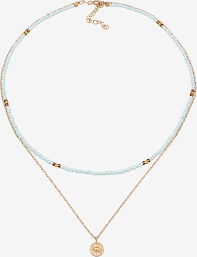 ELLI Kette in gold / hellgrün, Produktansicht