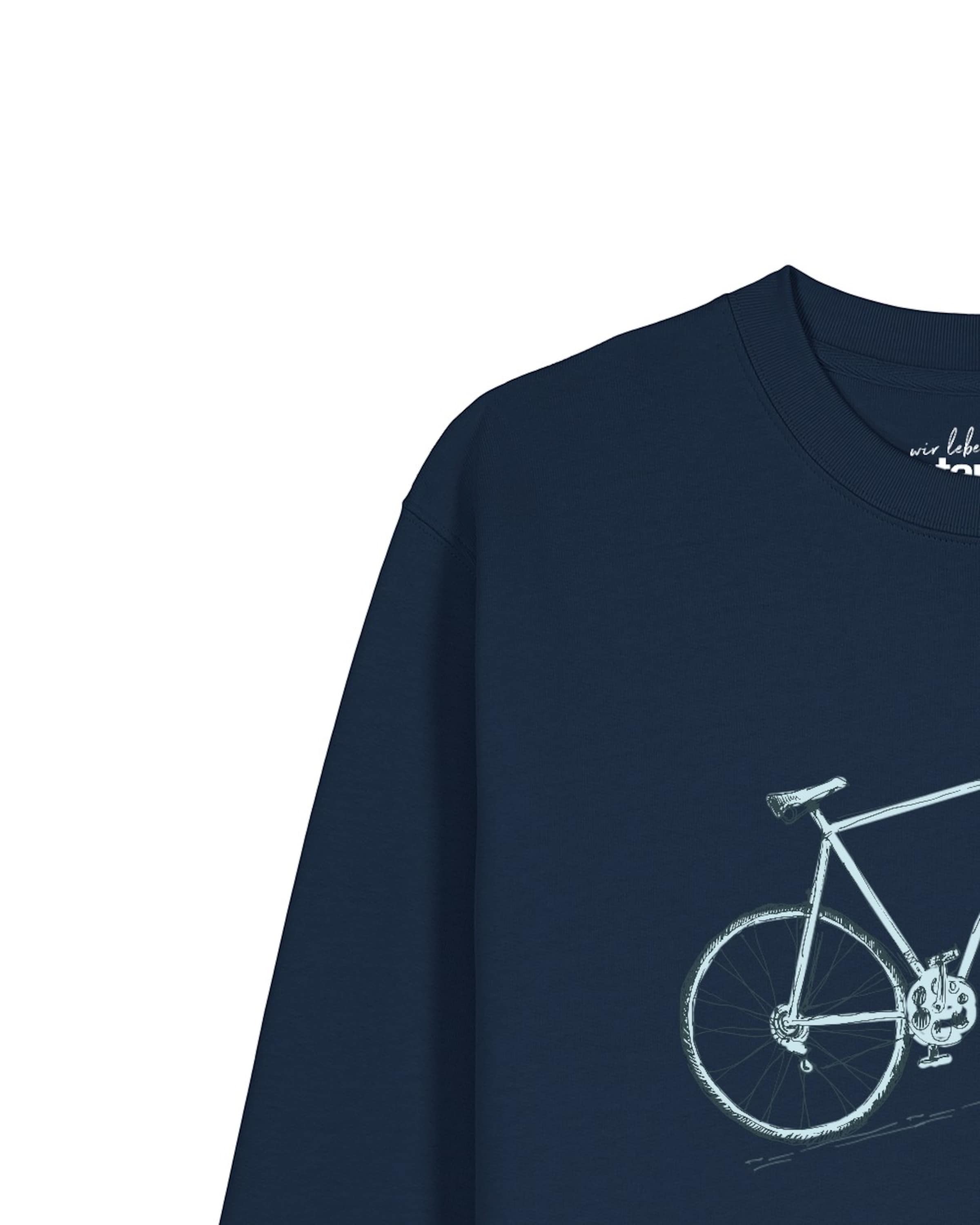 Watapparel Sweatshirt 'Pencil Bike' in Blauw