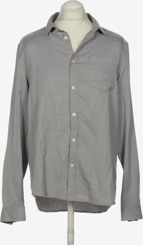 River Island Button Up Shirt in L in Grey: front