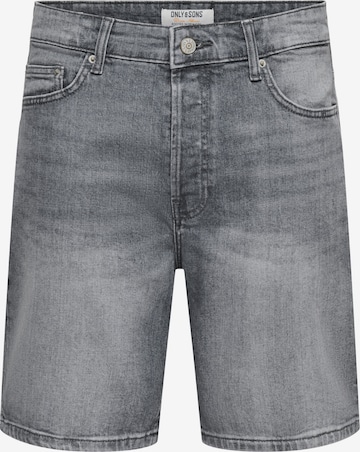 Only & Sons regular Jeans 'ONSEDGE' i grå: forside