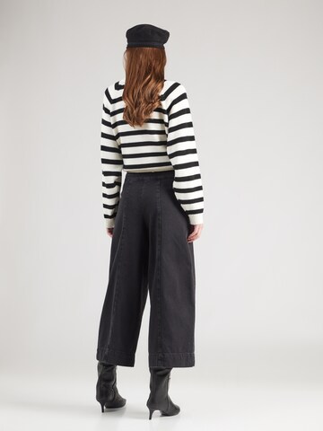Wide leg Jeans 'Melody' de la King Louie pe negru