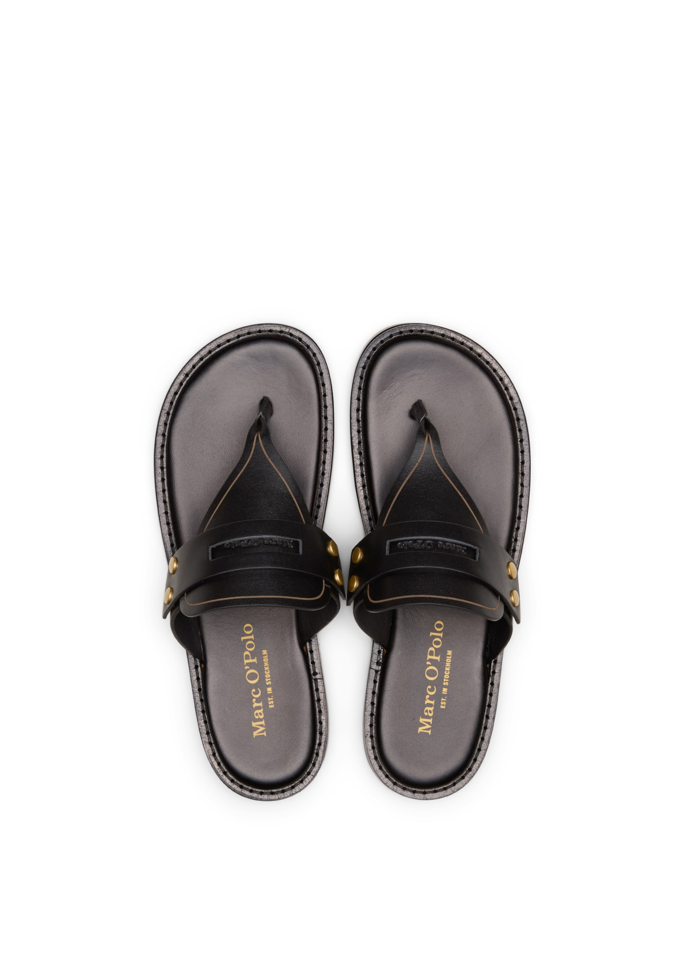 Marc O'Polo Teenslipper 'Stina' in Zwart