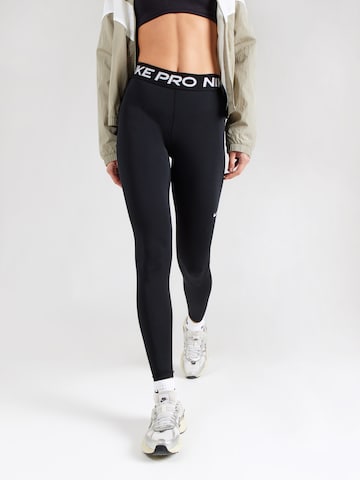 Skinny Pantalon de sport 'Pro' NIKE en noir : devant