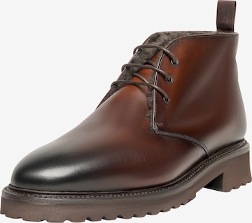 Henry Stevens Lace-Up Boots ' Winston ' in Brown: front