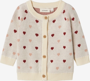 NAME IT Knit Cardigan in Beige: front