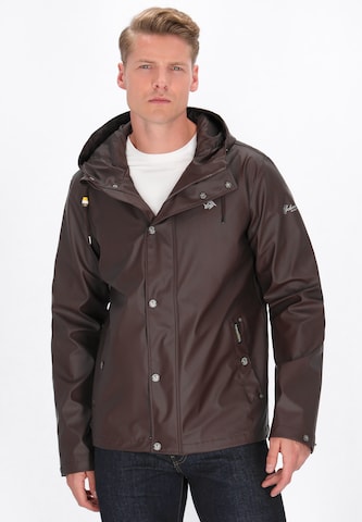 Schmuddelwedda - Chaqueta funcional en marrón: frente