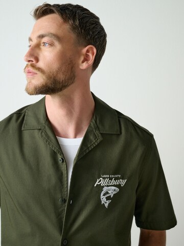 Next Comfort fit Overhemd in Groen