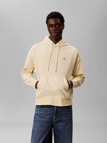 Calvin Klein Jeans Sweatshirt 'Premium' in Yellow: front