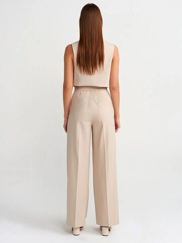 Dilvin Wide leg Pants in Beige