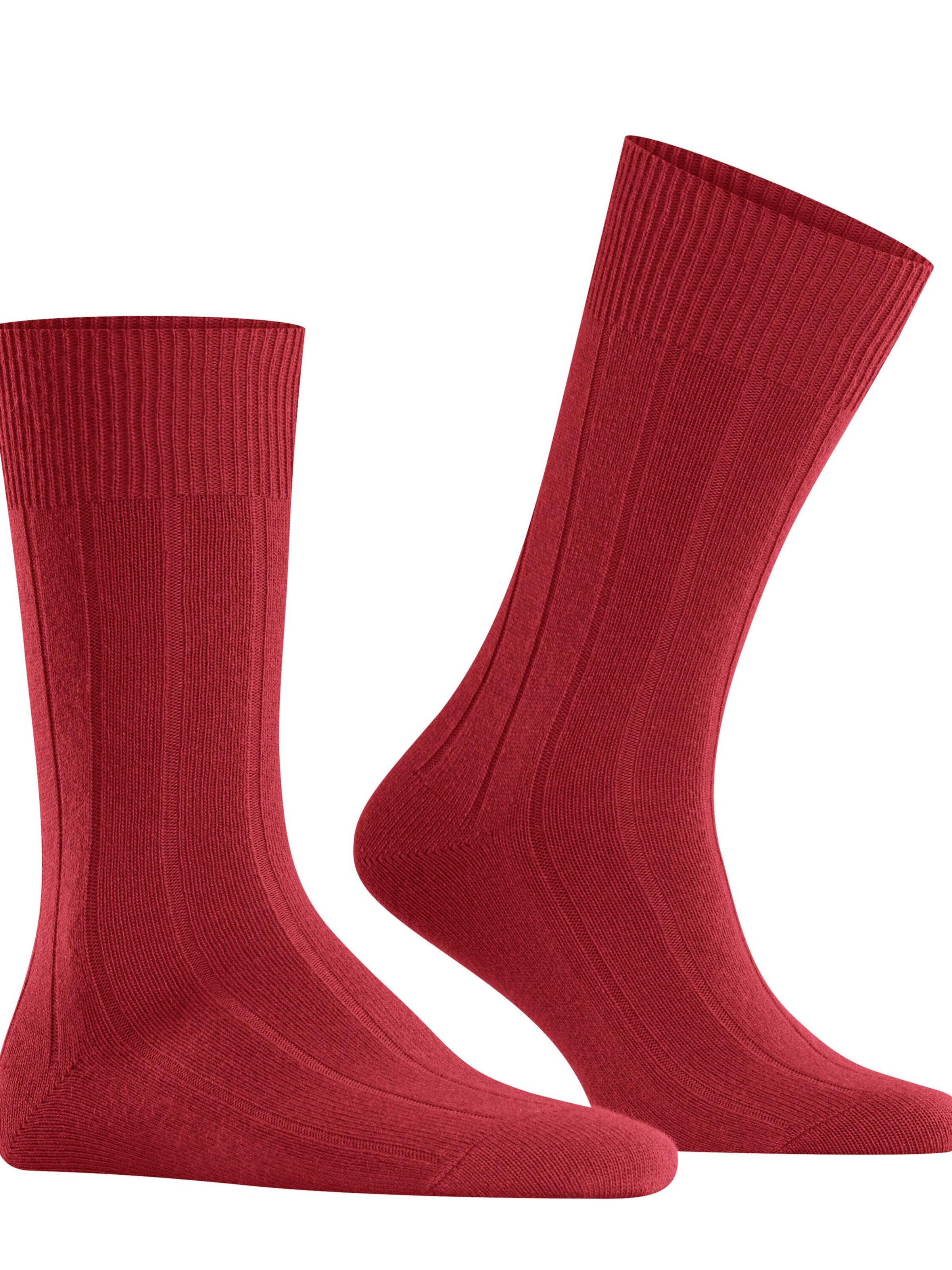 FALKE Socks 'Lhasa Rib' in Red