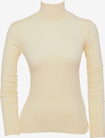 FRESHLIONS Sweater ' Ina ' in Beige: front