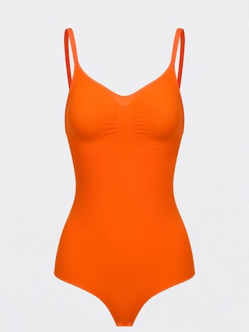 creamy Shapingbody 'Sculpting Shapewear mit String' in Orange: Vorderseite