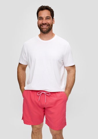 s.Oliver Men Big Sizes Board Shorts in Red