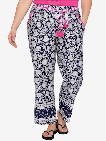 sheego by Joe Browns Loose fit Pants in Blue: front
