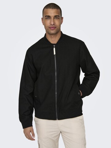 Only & Sons Between-season jacket 'KENT' in Black