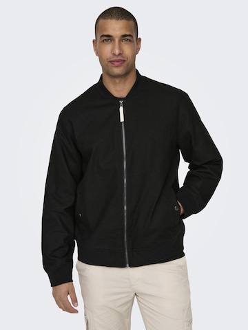 Veste mi-saison 'KENT' Only & Sons en noir