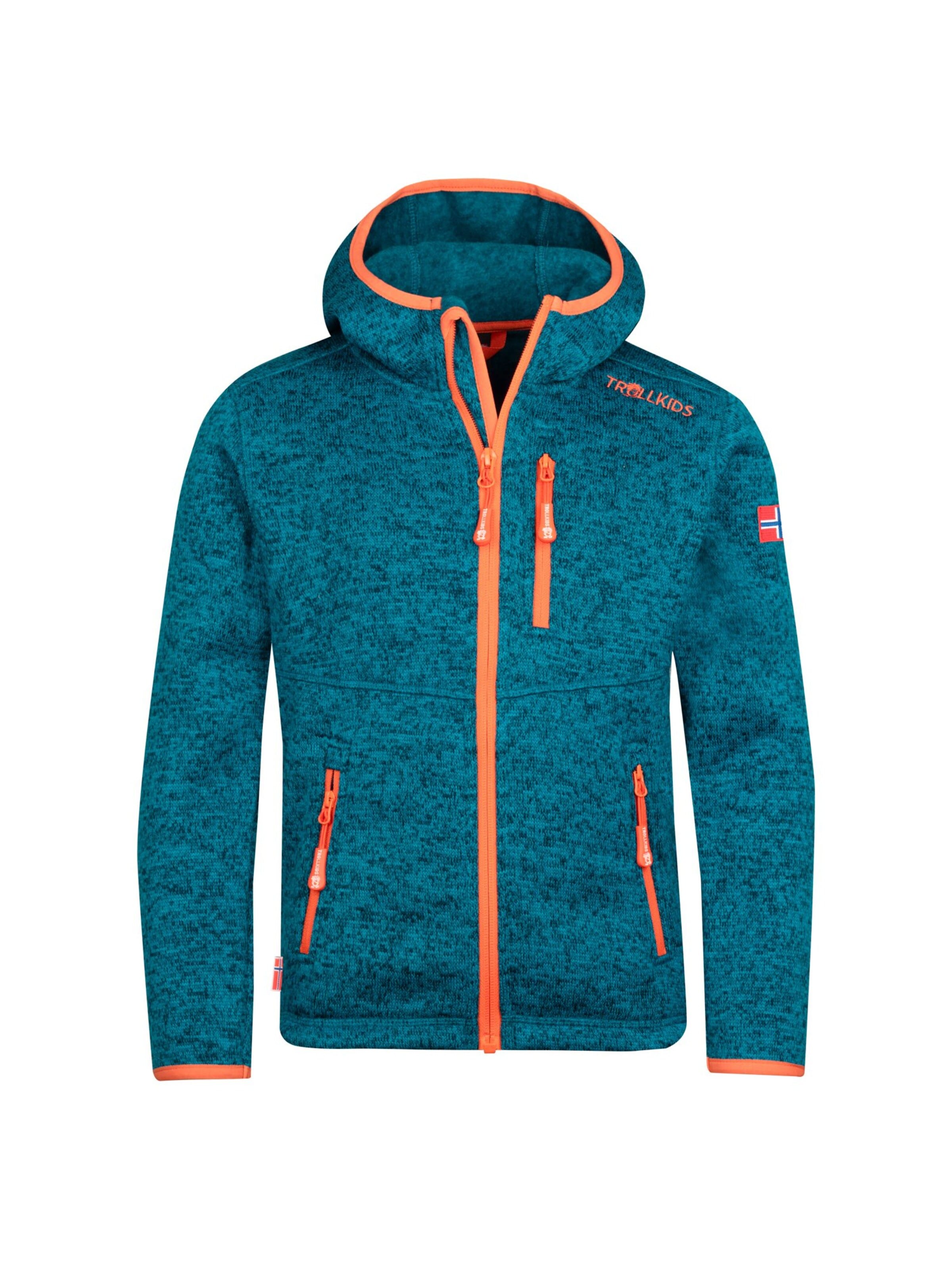 TROLLKIDS Fleece Jacket in Blue: front