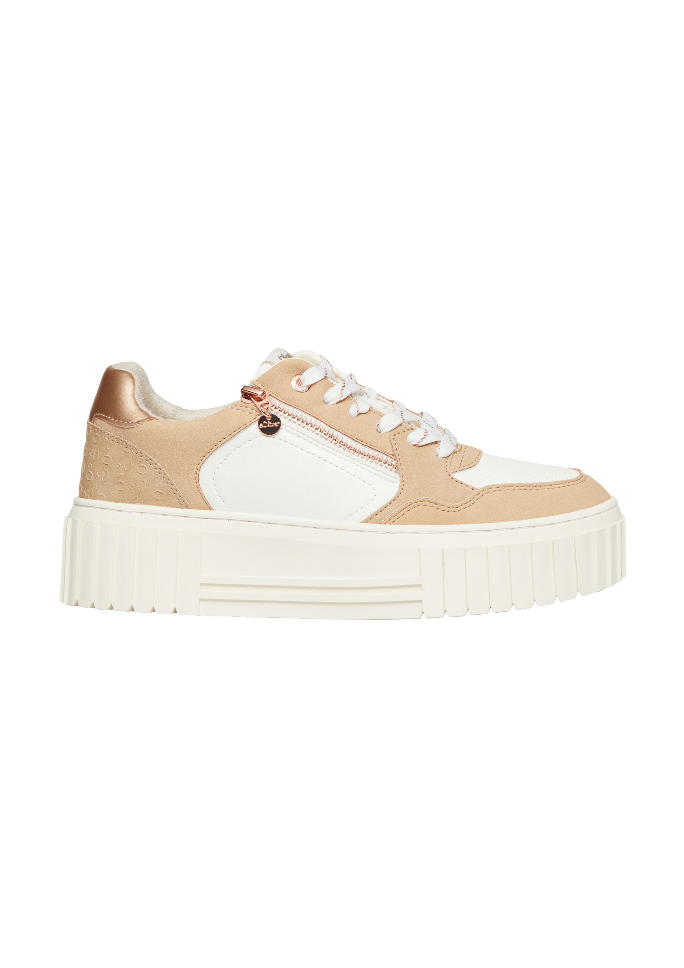 s.Oliver Sneaker in Beige: Vorderseite