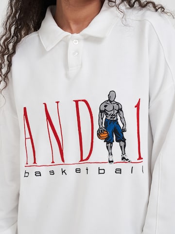Sweat-shirt AND1 en blanc