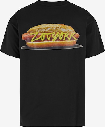 ZOO YORK Majica 'Hot Dog' | črna barva