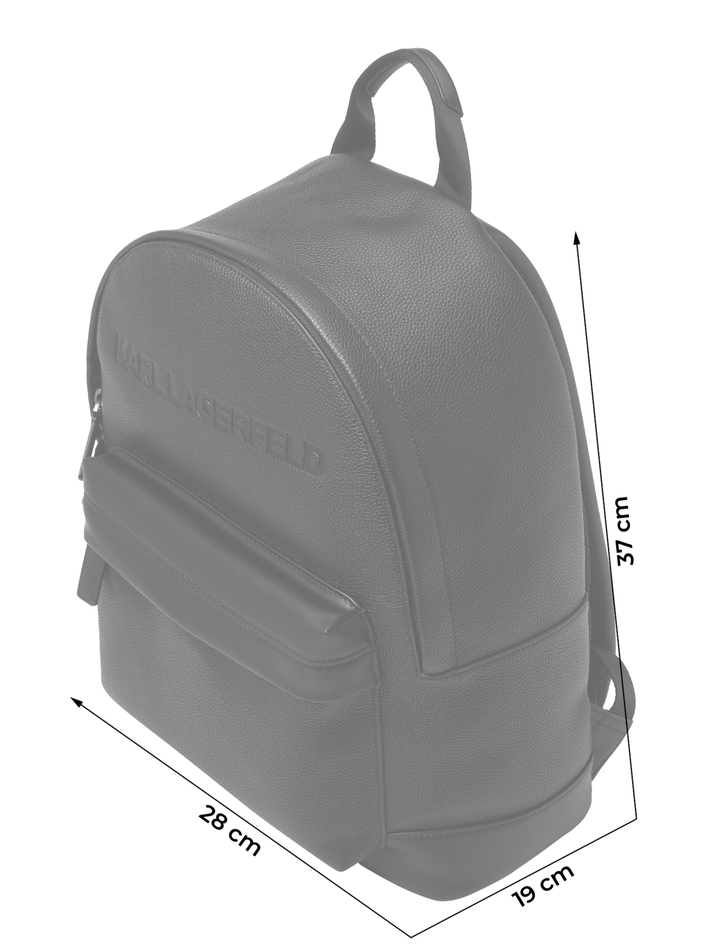 Sac à dos 'Essential' Karl Lagerfeld en noir