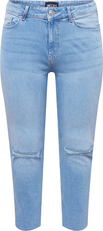 PIECES Curve Slimfit Jeans 'LUNA' in Blau