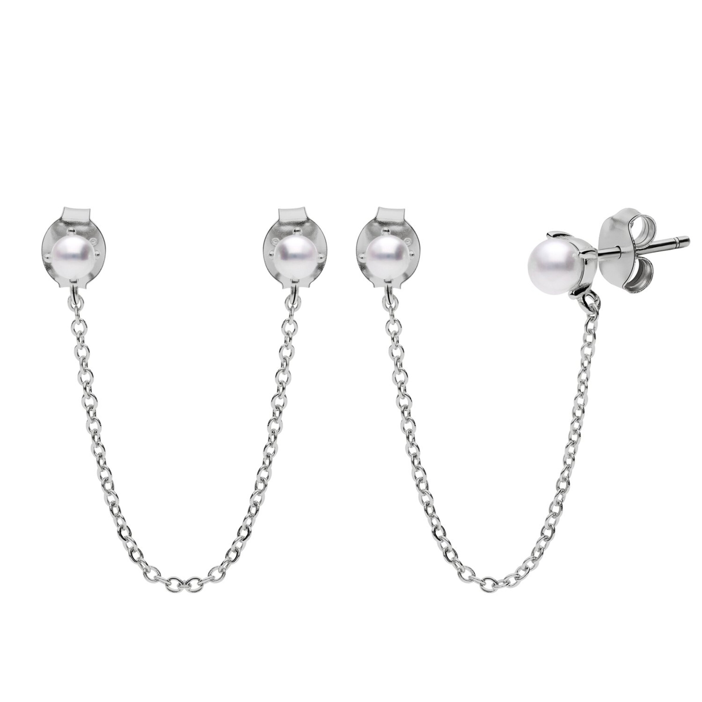 Lucardi Oorbellen in Zilver: voorkant