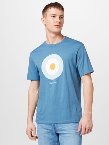 T-Shirt Ben Sherman en bleu : devant