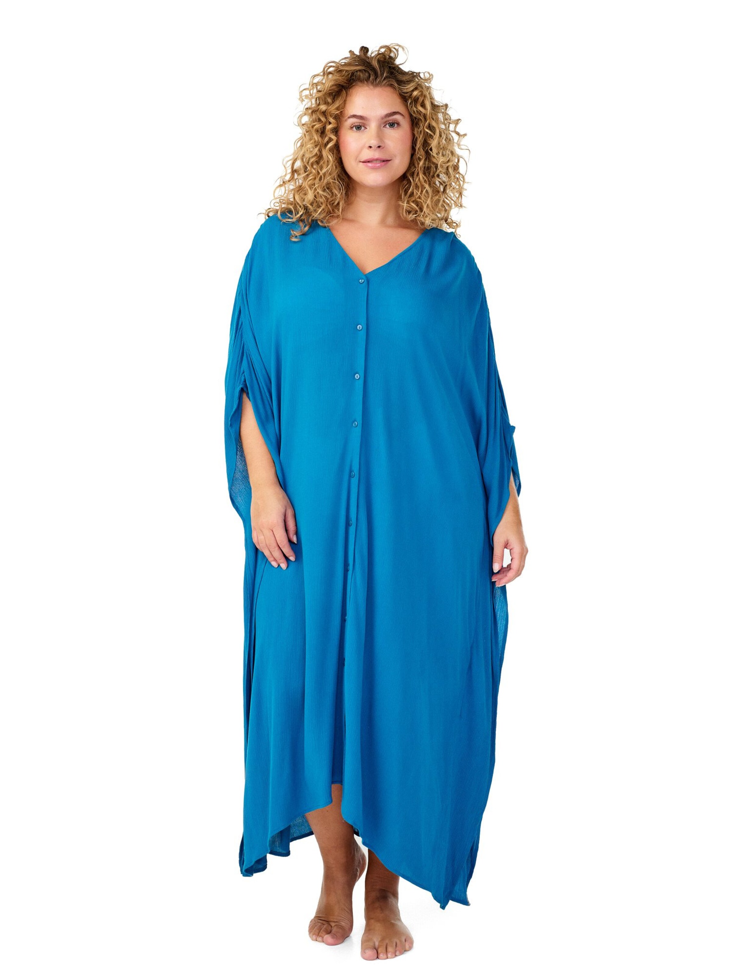 Swim by Zizzi Plážové šaty - Modrá: predná strana