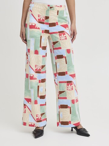 Loosefit Pantaloni 'Kate' di ICHI in colori misti: frontale