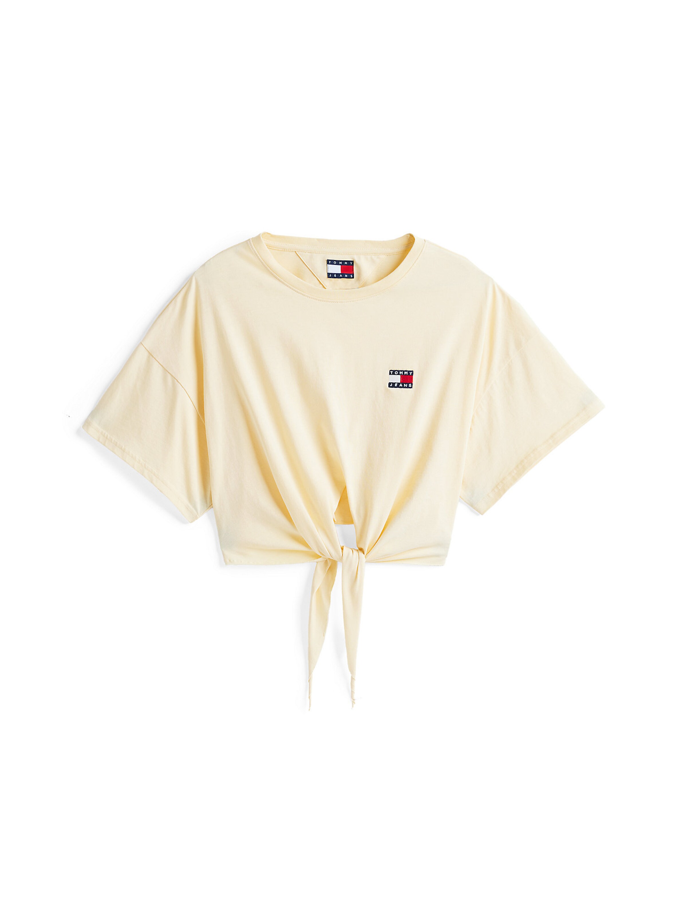 Tommy Jeans Shirt in Geel: voorkant