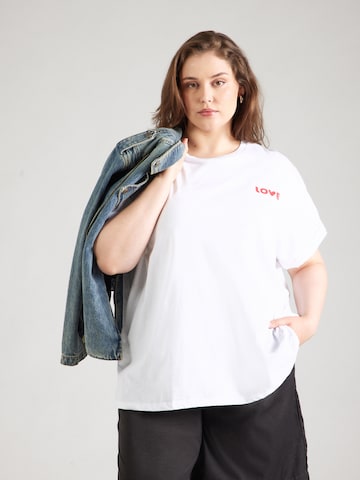 PIECES Curve Shirt 'PCJINDLE' in White