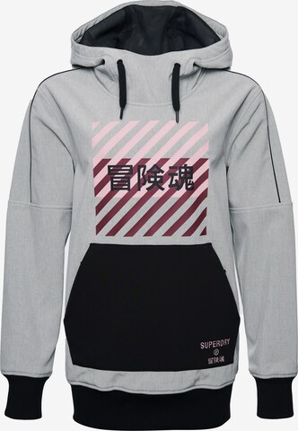 Superdry Snow Athletic Jacket in Grey: front