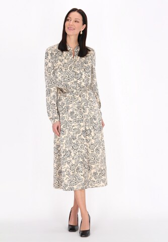 usha BLACK LABEL - Vestido camisero en beige: frente