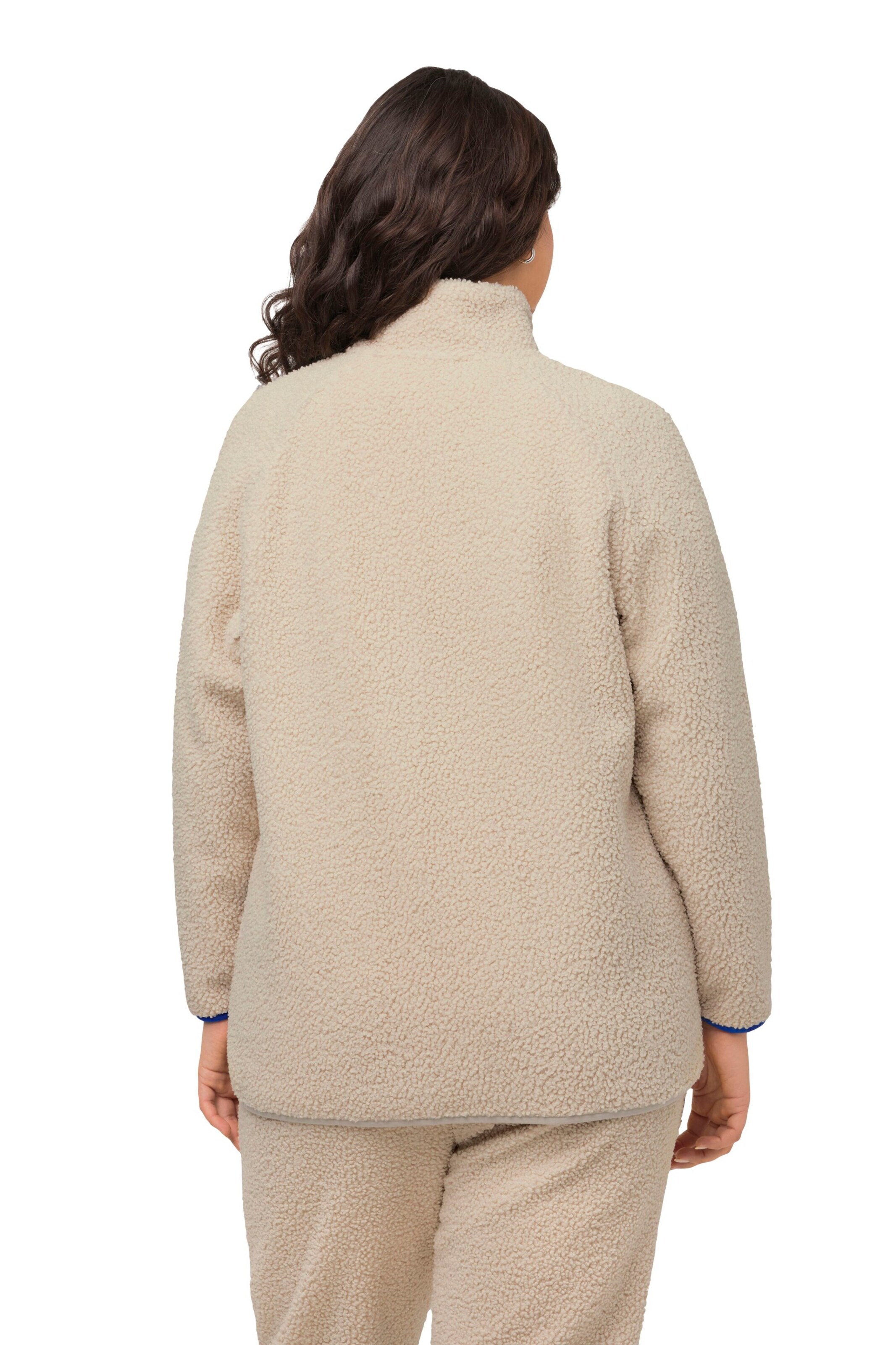 Ulla Popken Fleece jacket in Beige