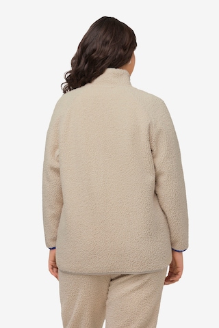 Ulla Popken Fleece jas in Beige