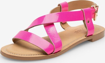 Ivylee Copenhagen Sandals 'Laura Patent' in Pink: front