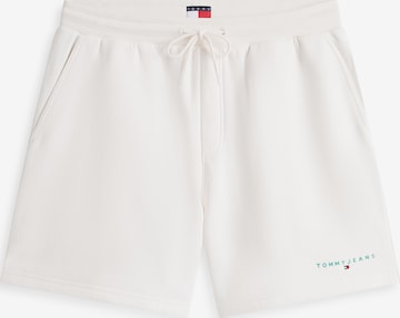 Tommy Jeans Loosefit Broek in Wit: voorkant