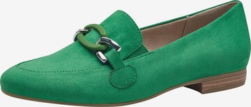 JANA Classic Flats in Green: front