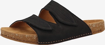 EL NATURALISTA Mules in Black: front