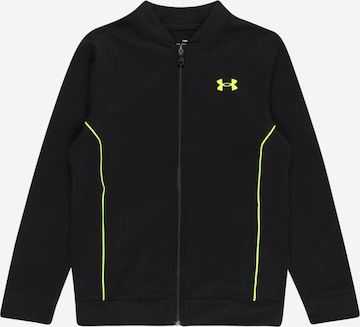 UNDER ARMOUR Athletic Zip-Up Hoodie in Black: front