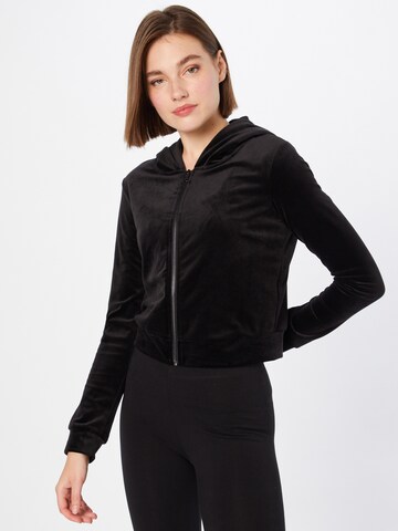 Urban Classics Sweat jacket in Black: front