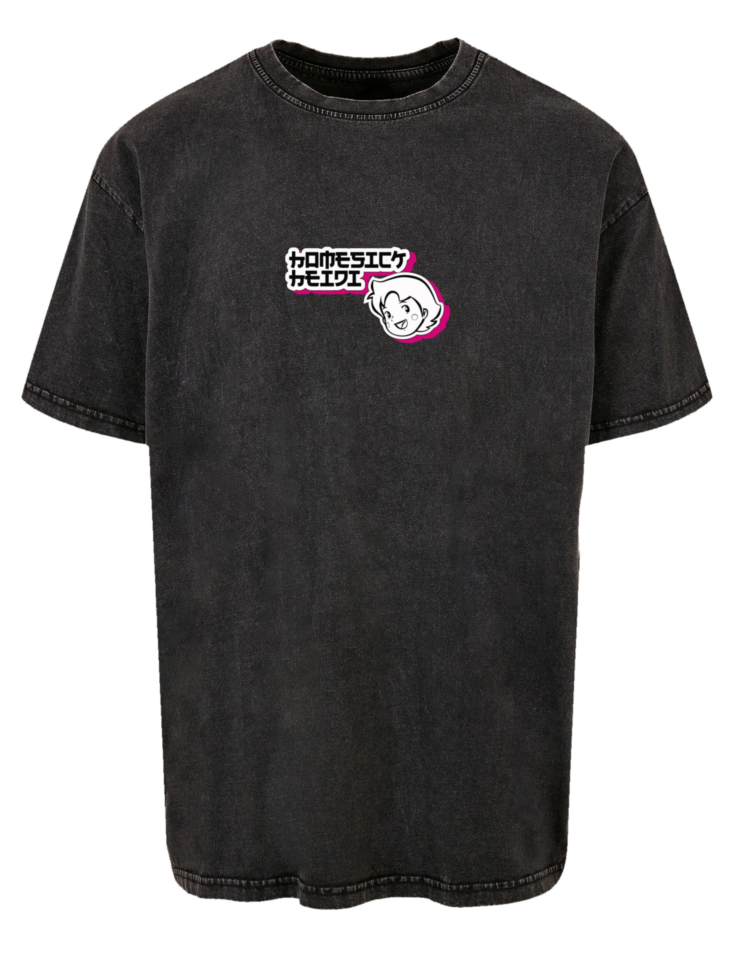 T-Shirt 'Heidi Homesick Heroes of Childhood' F4NT4STIC en noir : devant