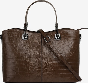 Cluty Handbag in Brown: front