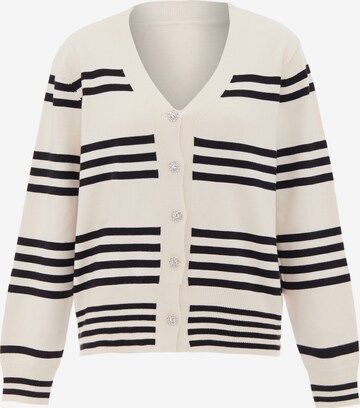 CHANI Knit Cardigan in White: front