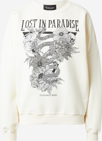 Colourful Rebel Sweatshirt 'Paradise' in White: front