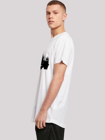 F4NT4STIC Shirt 'Cities Collection - Munich skyline' in White