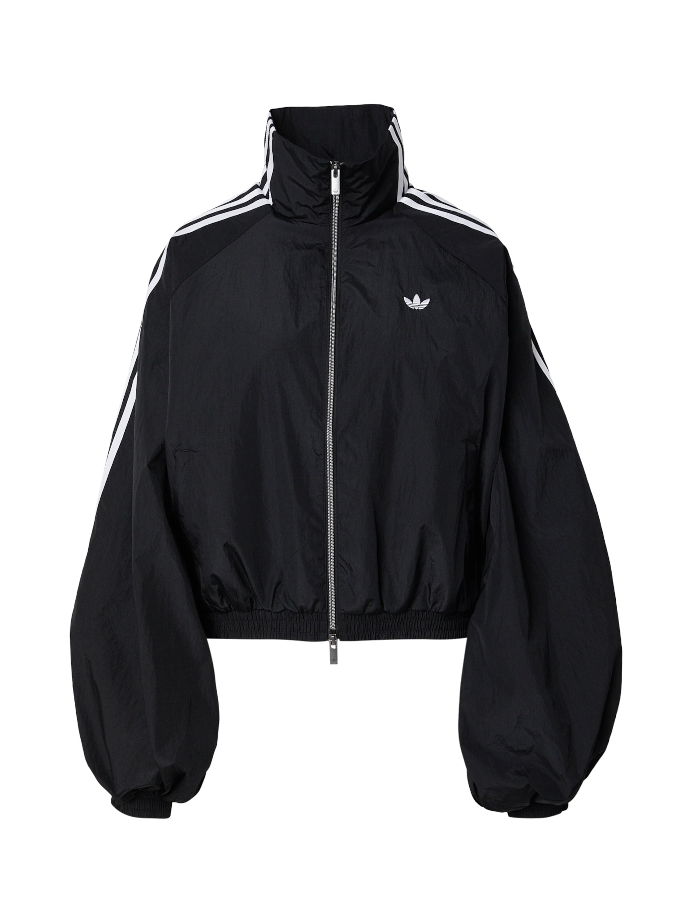 ADIDAS ORIGINALS Chaqueta de entretiempo en negro / blanco, Vista del producto