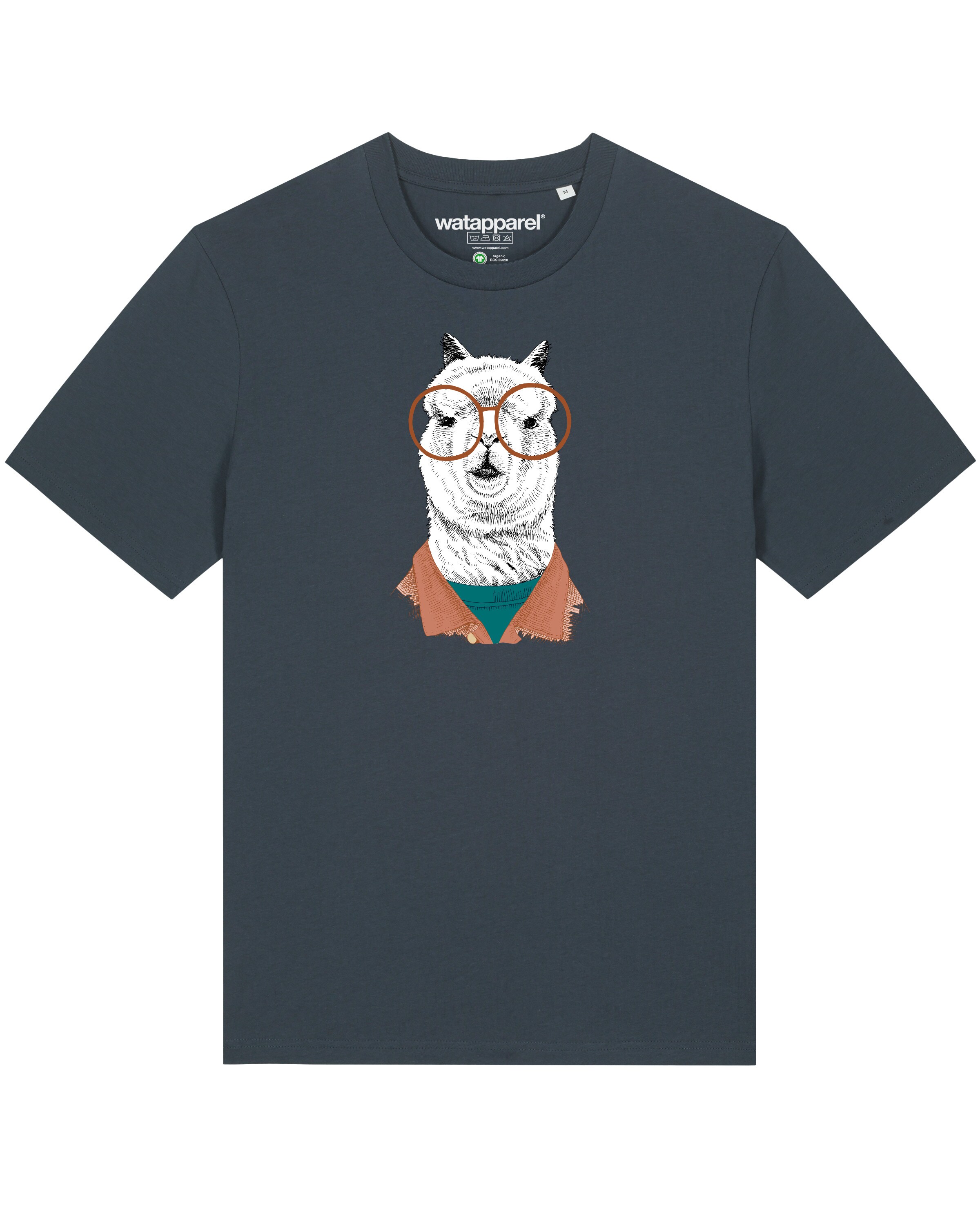 Watapparel Shirt ' Lama ' in Grey: front